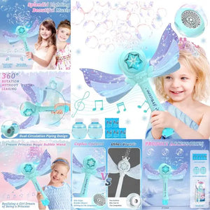 Bubble Princess Windmill Wand - Electronic- Music, Led Lights