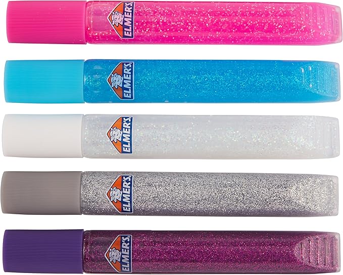 Elmers Glitter Glue - 5Pack Let It Sparkle Glue Pen Sticks