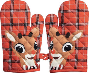 Bioworld Asst Rudolph & Dr. Seuss Oven Mitt 2PC Set