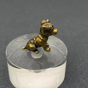 Small Brass Puppy Crafts Desktop Ornaments