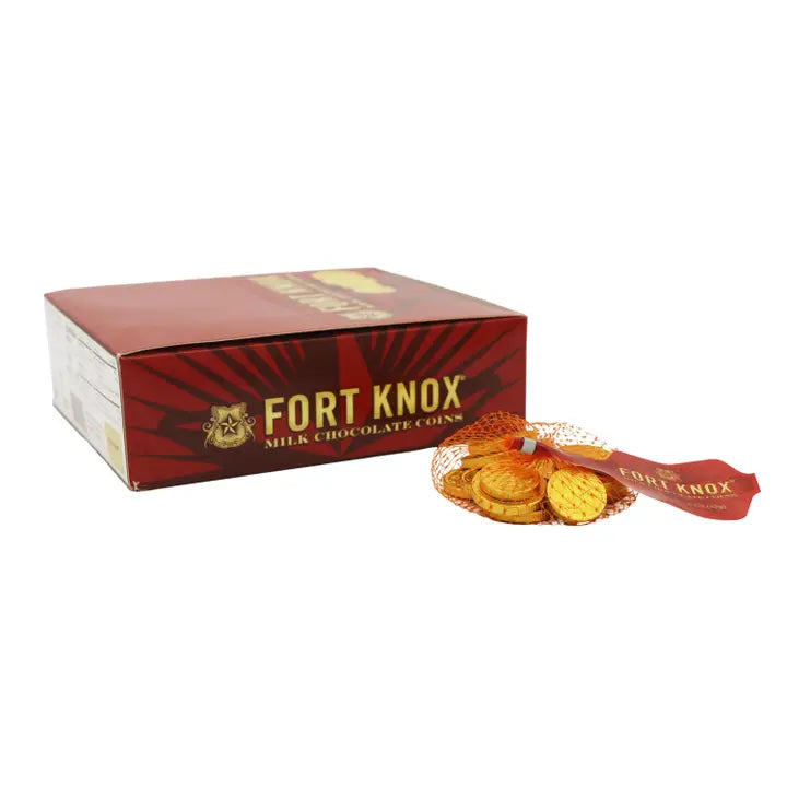 Fort Knox Chocolate Gold Coins 1.5oz Mesh Bags,