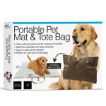 Portable 2-in-1 Folding Pet Mat and Tote Bag