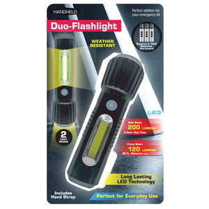 Weather-Resistant Duo Mode LED Flashlight