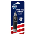 Barbasol Battery Powered Ear and Nose Trimmer with Stainless Steel Blades