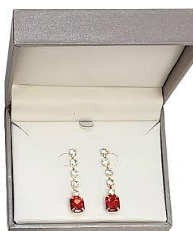 Red Dangle Earrings