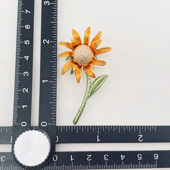 Sunflower Brooch