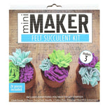 Leisure Arts Kit Mini Maker Blue Felt Succulent