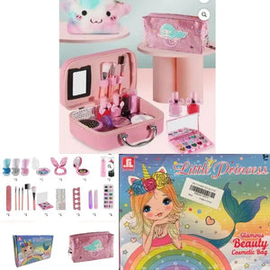 Little Princess Cosmetic Bag Set - Zyra Toys - 21PC Cosmetic Play Set