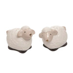 Transpac Mini Ceramic Lamb Salt/Pepper Shakers- Easter Home Décor