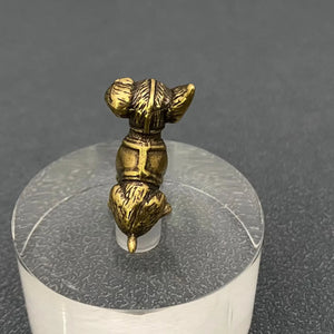 Small Brass Puppy Crafts Desktop Ornaments