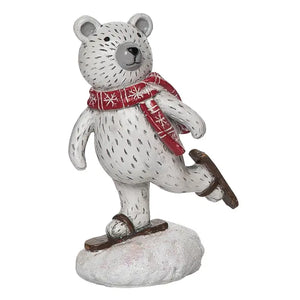 Resin 5.5 in. Christmas Skiing Winter Critter Figurine