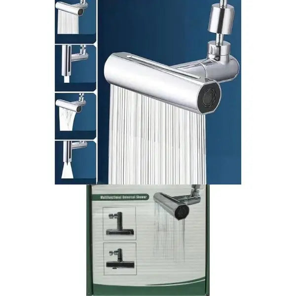 Universal Rain Shower Head - Multi-Function - Multi-Directional