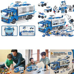 Pantos Toy - The Police Series - 653PC Block Building STEM Kit - 6in1