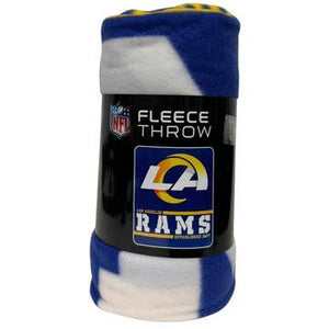 Los Angeles Rams Blankets- 50"x60" Fleece- Split Wide Style