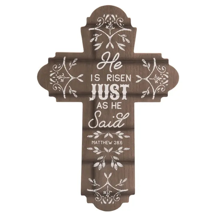 Transpac Mdf Cross Sentiment Decor Easter Home Décor