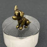 Small Brass Puppy Crafts Desktop Ornaments