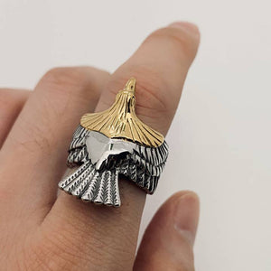 Men's Stainless Steel Eagle Ring  - Various Sizes