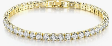 Gold Tennis bracelet 4mm