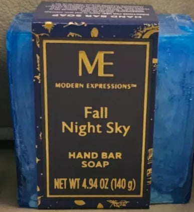 Modern Expressions FALL NIGHT SKY Fancy Scented Hand Bar Soap 4.94oz