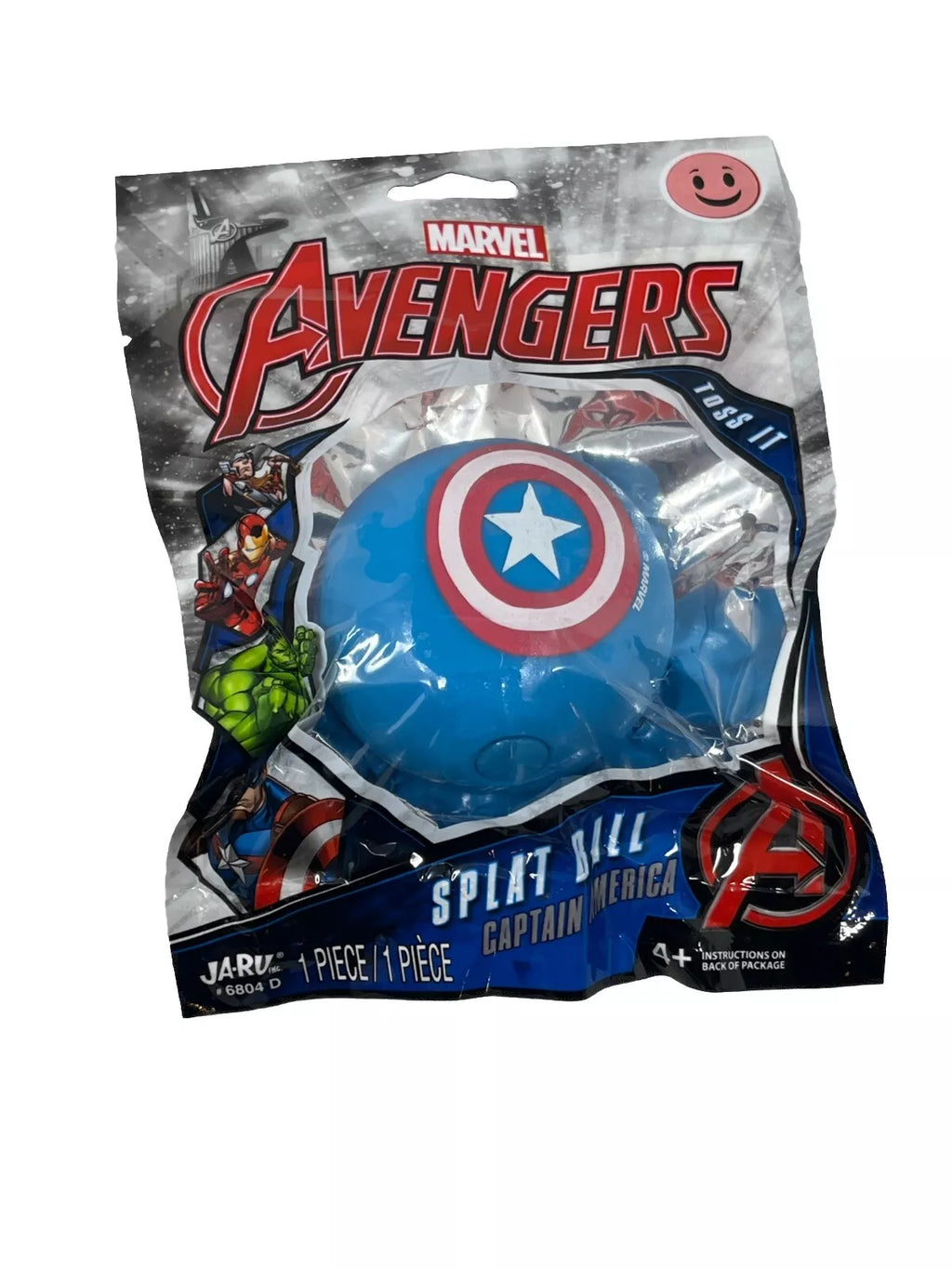 CAPTAIN AMERICA Marvel Avengers SPLAT BALL Squishy Splatty Fun!