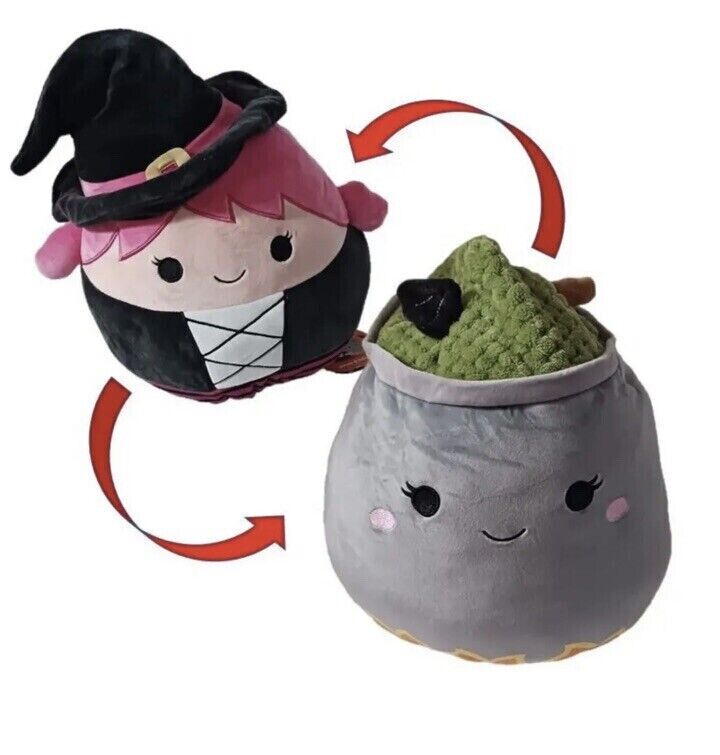 Squishmallow 12" Wexla The Witch and Johanna Flip-a-Mallow Halloween