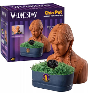 Chia Pet Wednesday with Seed Pack, Decorative Pottery Planter, Easy to Do and Fun to Grow, Novelty Gift, Perfect for Any Occasion