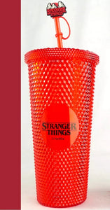 STRANGER THINGS RED STUDDED TUMBLER 20oz COLD CUP