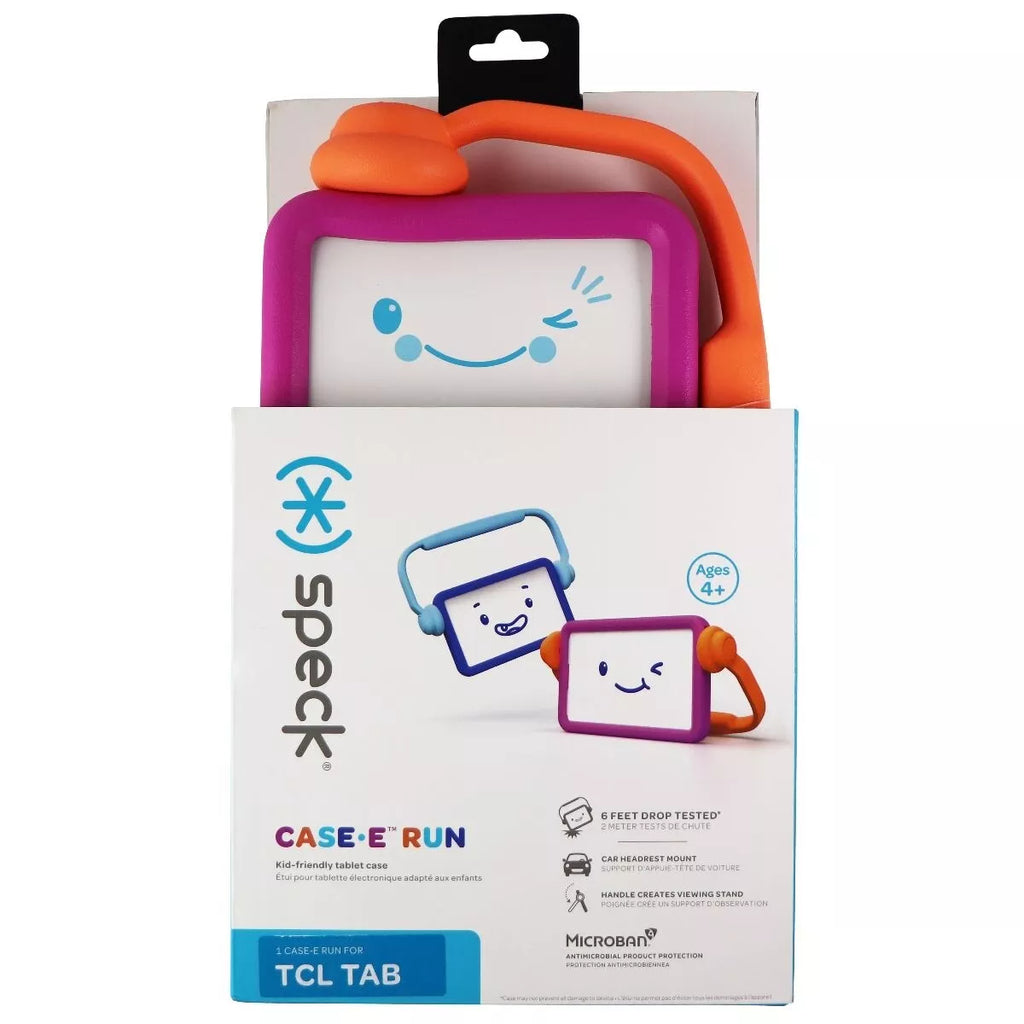 Speck Case-E Run Kid-Friendly Tablet Case for TCL TAB 8 - Purple/Orange