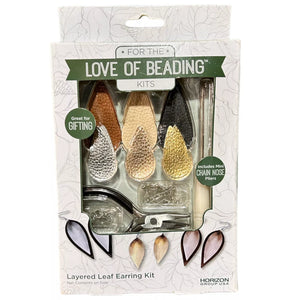 For The Love Of Beading Kits D.I.Y. Layered Leaf Earring Making Kit