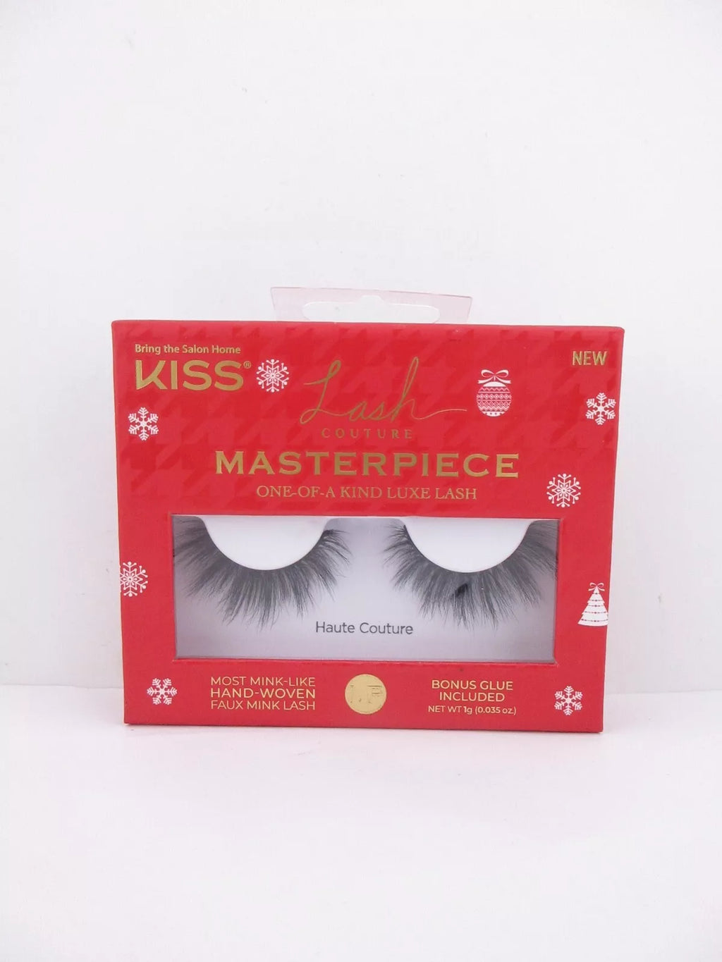 Kiss HOLIDAY EDITION Lash Couture, HAUTE COUTURE, False Eyelashes w/Glue, 1 pair