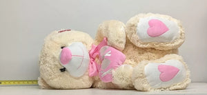 White 32 inch Giant Valentine Bear Plush with Pink Heart -XOXO-Dandee Collectors 3+ (Copy)