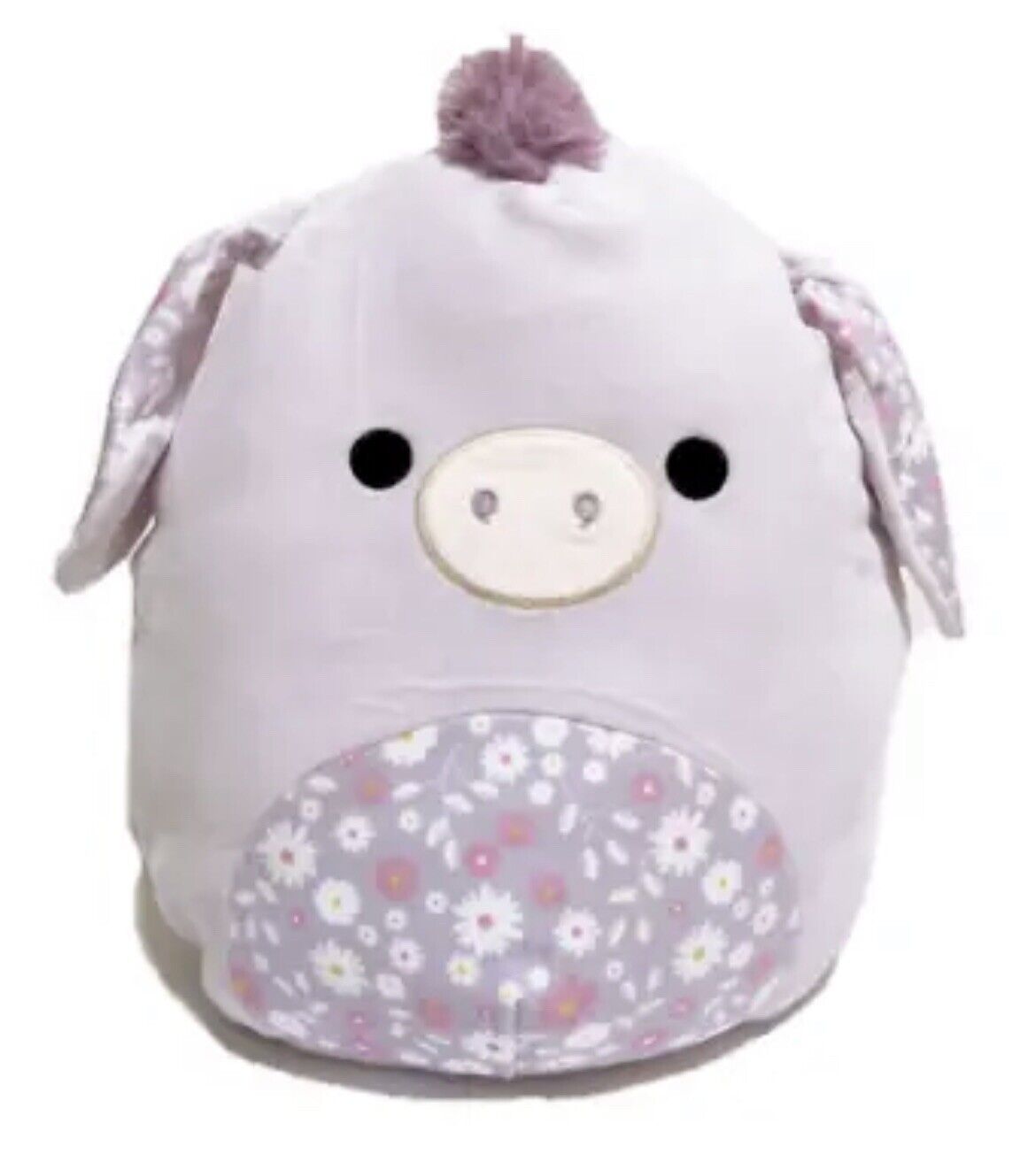 Squishmallows Easter Spring Squishy Soft Plush Toy Animal (Delzi the Floral Belly Donkey, 11 Inches)