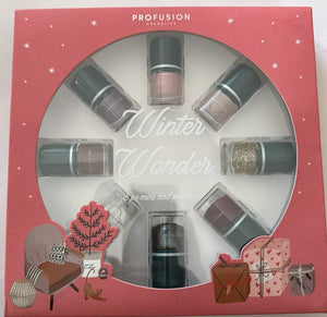 NAIL POLISH GIFT SET~PROFUSION COSMETICS 8pc ~ WINTER WONDER~