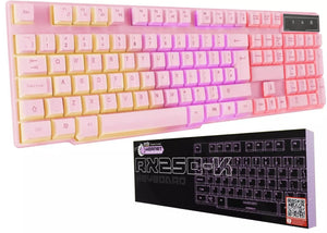 Orzly Pink Hornet RX250-K Keyboard, Cute & Stylish, Backlight, Built For Gaming!