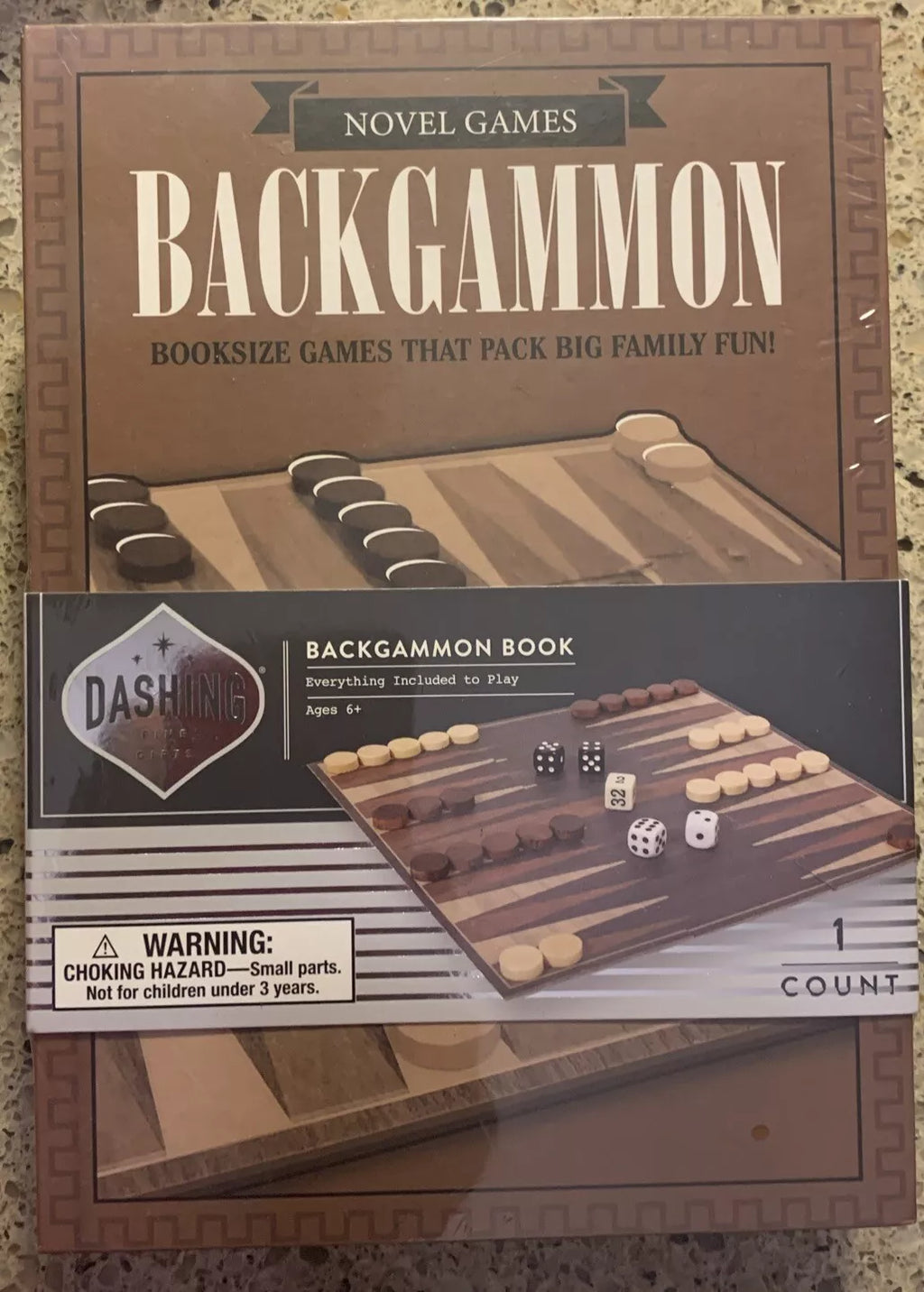 Game “BACKGAMMON BOOK” BOUTIQUE DASHING FINE GIFTS