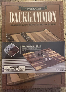 Game “BACKGAMMON BOOK” BOUTIQUE DASHING FINE GIFTS