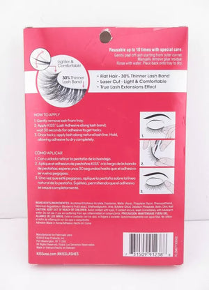 Kiss Lash Couture Luxtensions HOLIDAY Collection 4 Pairs Eyelashes & Glue 91238