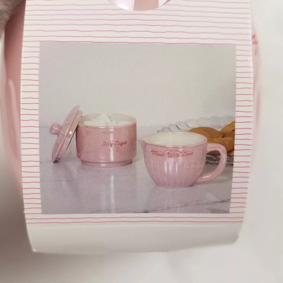 Pink CREAM & SUGAR SET