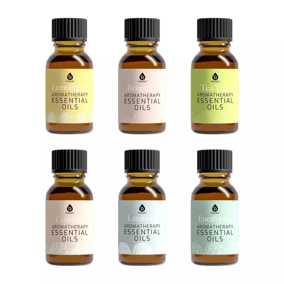 6 Pack of Aromatherapy Essential Oils