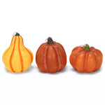 Wax Pumpkins/Gourd Candles In Gift Box Set/3 1.5"x2"H, 1.5"x1.25"H, 1.5"x1.5"H