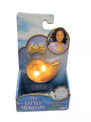 Disney The Little Mermaid Ariel Seashell Singing Necklace Light-Up Feature