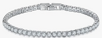 Silver Toned Tennis bracelet 4mm