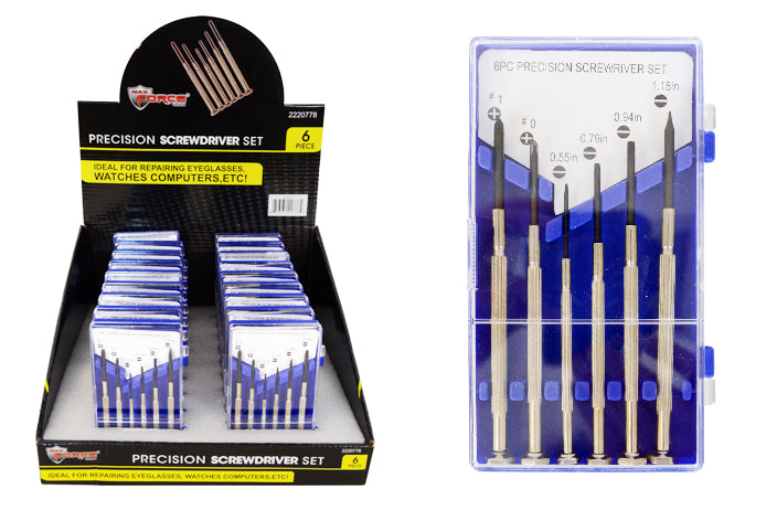 PRECISION SCREWDRIVER SET (6 PC)